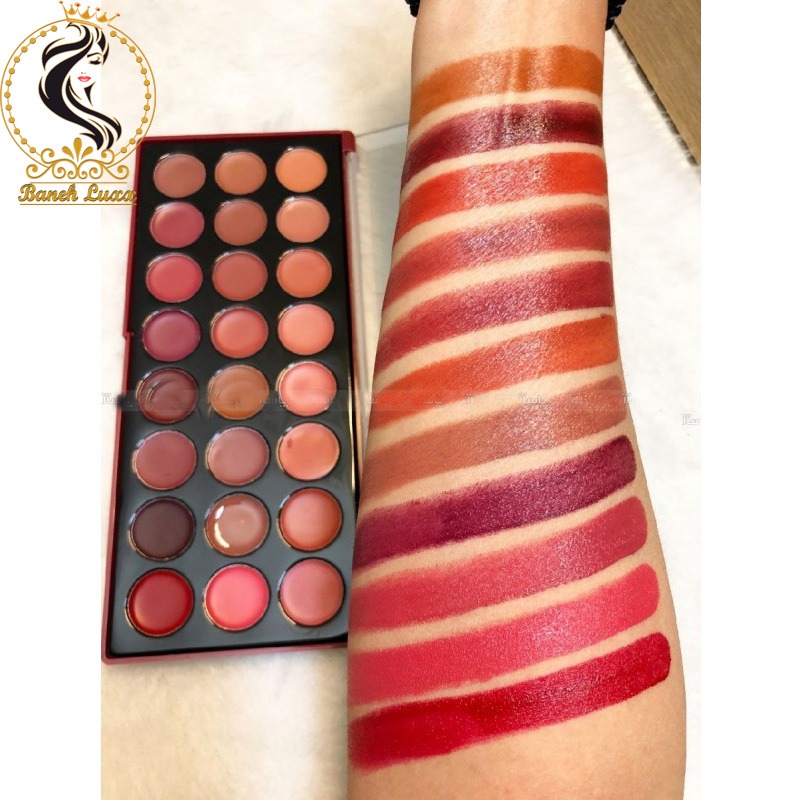 تست رنگ پالت رژلب آرت اسکین