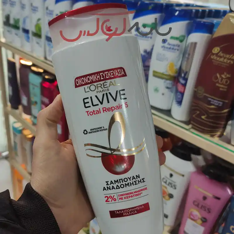 شامپو تقویت و ترمیمکننده لورآل با رنگ سفید