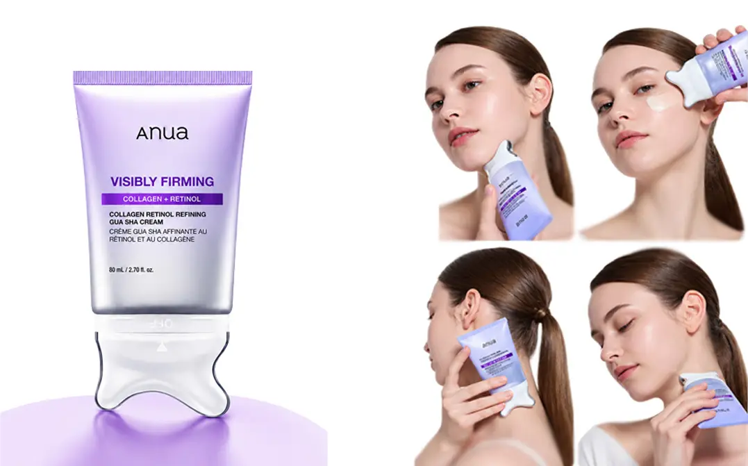 ویژگی های اصلی کرم ضد چروک و لیفت کلاژن ساز گواشا آنوا Anua