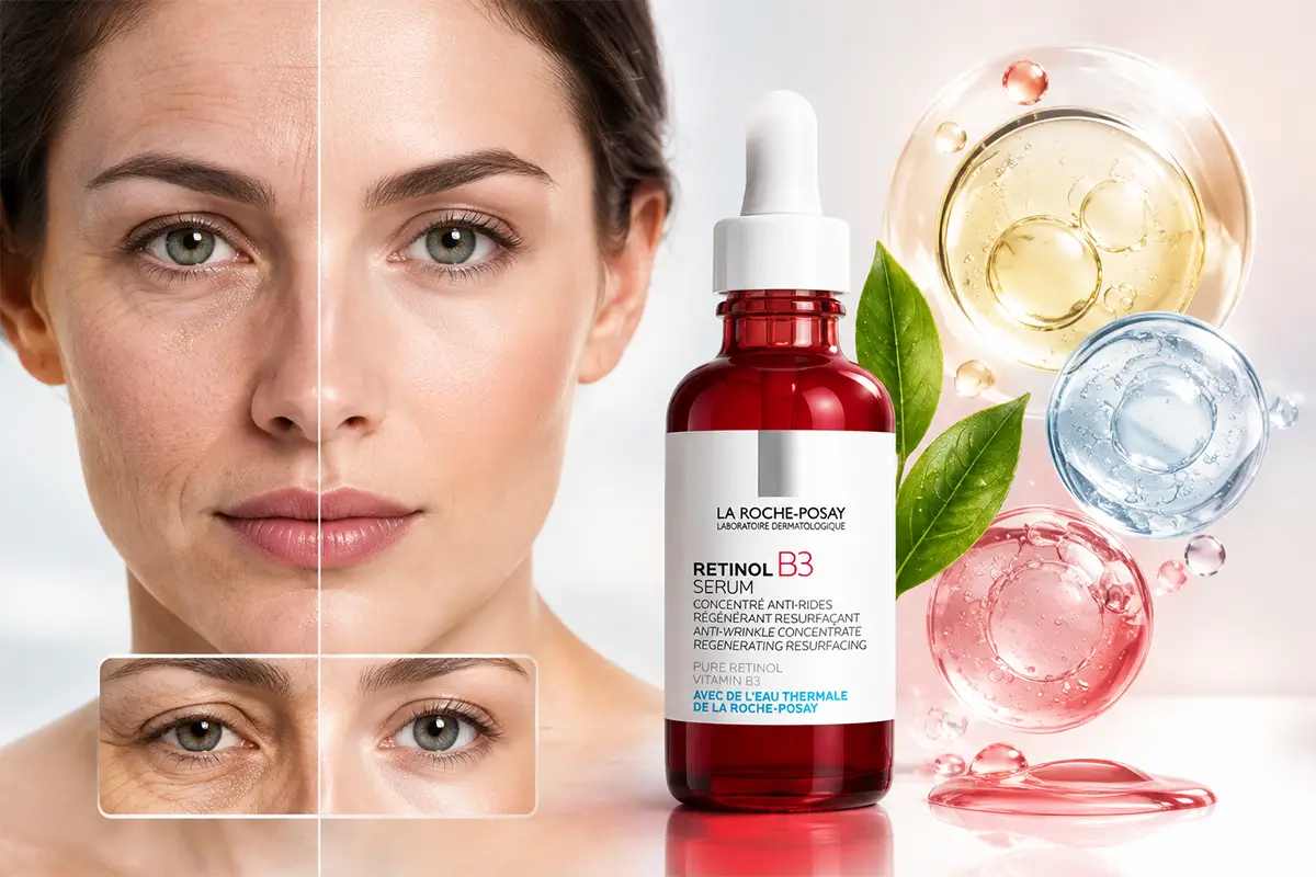 ویژگی های سرم ضد چین و چروک رتینول B3 لاروش پوزای